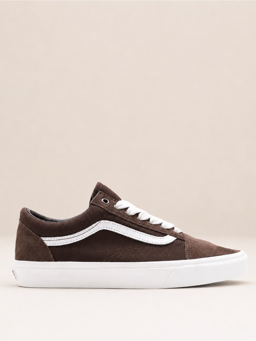 NIB Vans OLD SKOOL OVERSIZED LACE Brown Suede Sneaker UNISEX Mens 8.5 Womens 10